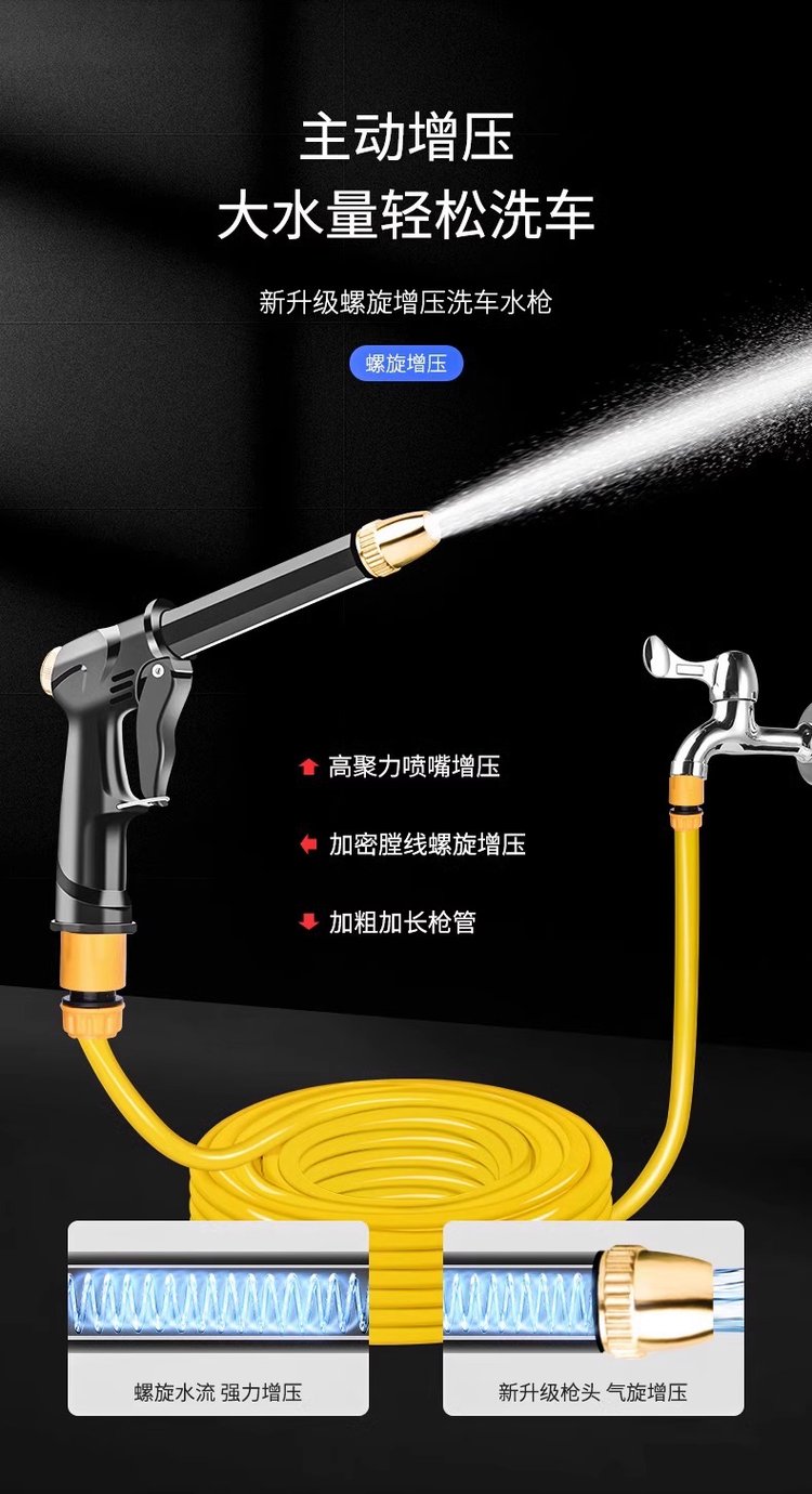 家用高壓洗車水槍 庭院清潔與愛車養(yǎng)護的得力助手